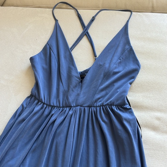 Urban Outfitters Blue Jumpsuit Tuta UO Blu Molly Cupro Culotte Women’s Size XS‎ - Picture 3 of 11